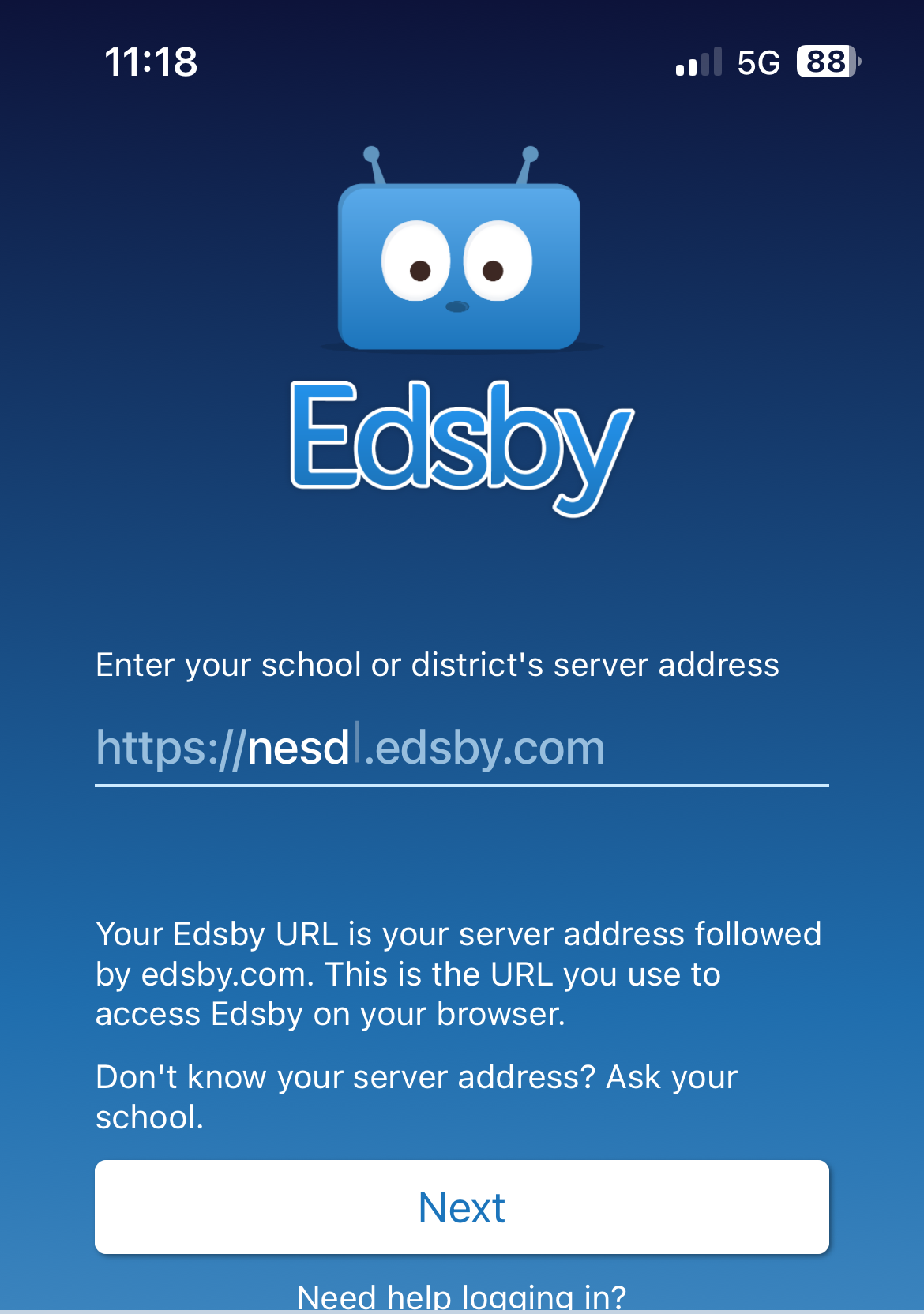 Do you have the Edsby app?