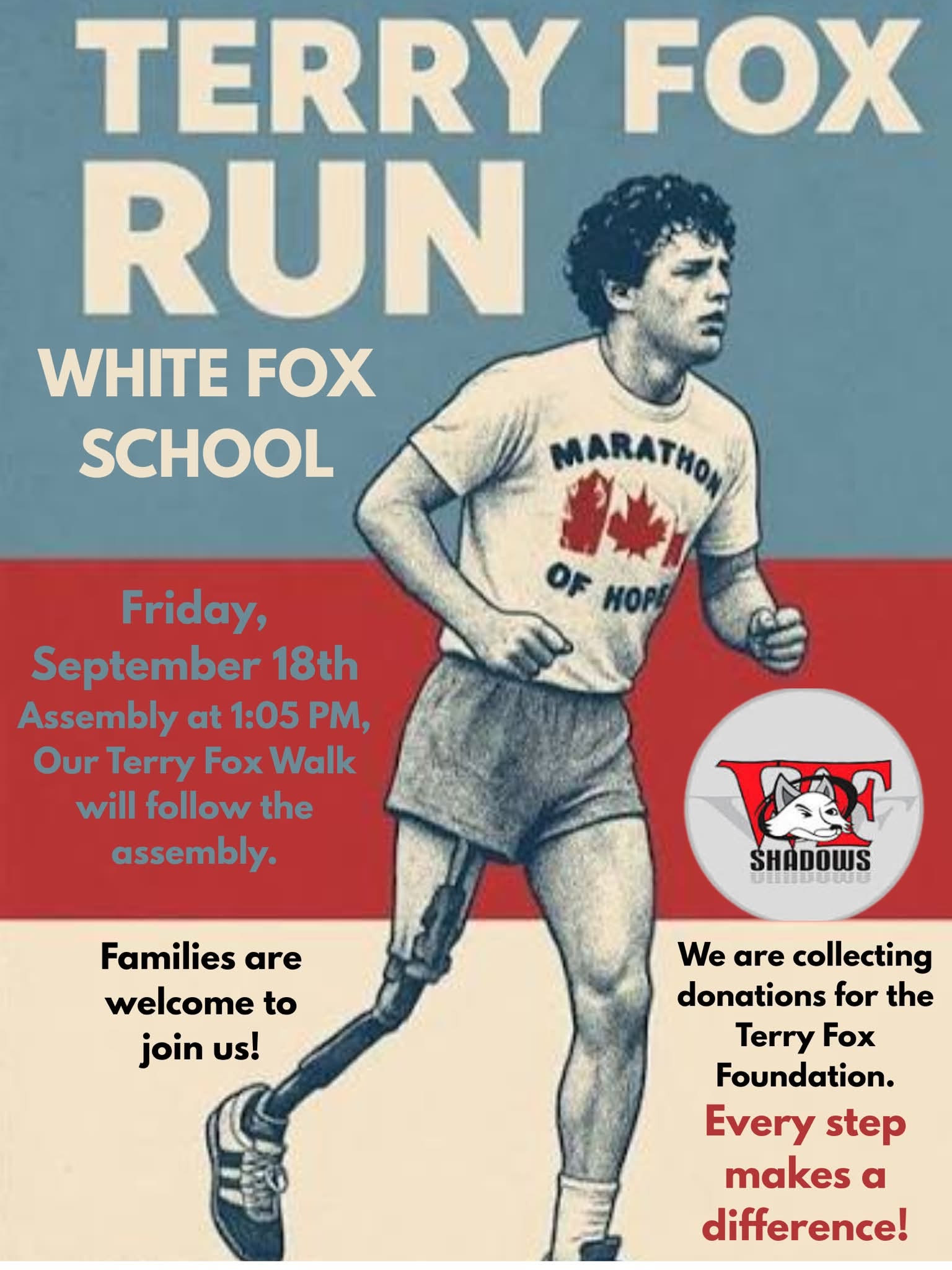 Terry Fox Run - Friday, September 18